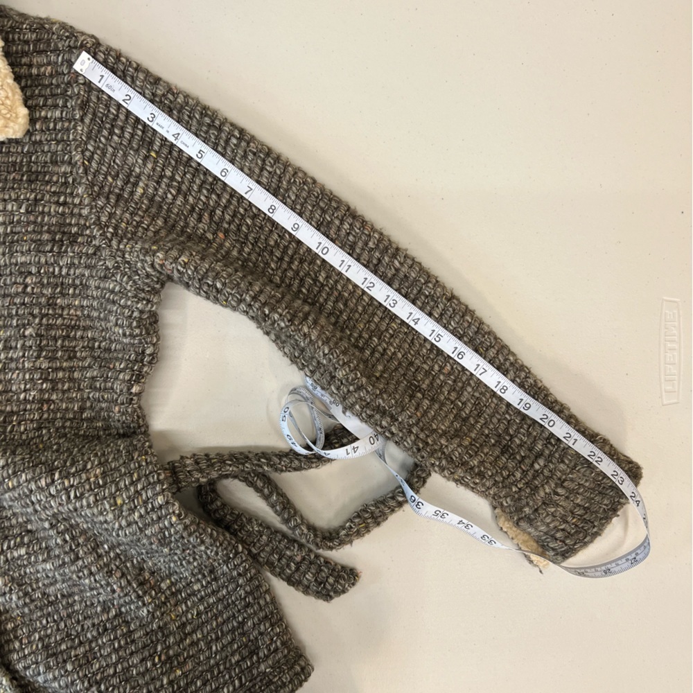 True Grit Sherpa Trim‎ Cardigan Size M - Picture 6 of 11